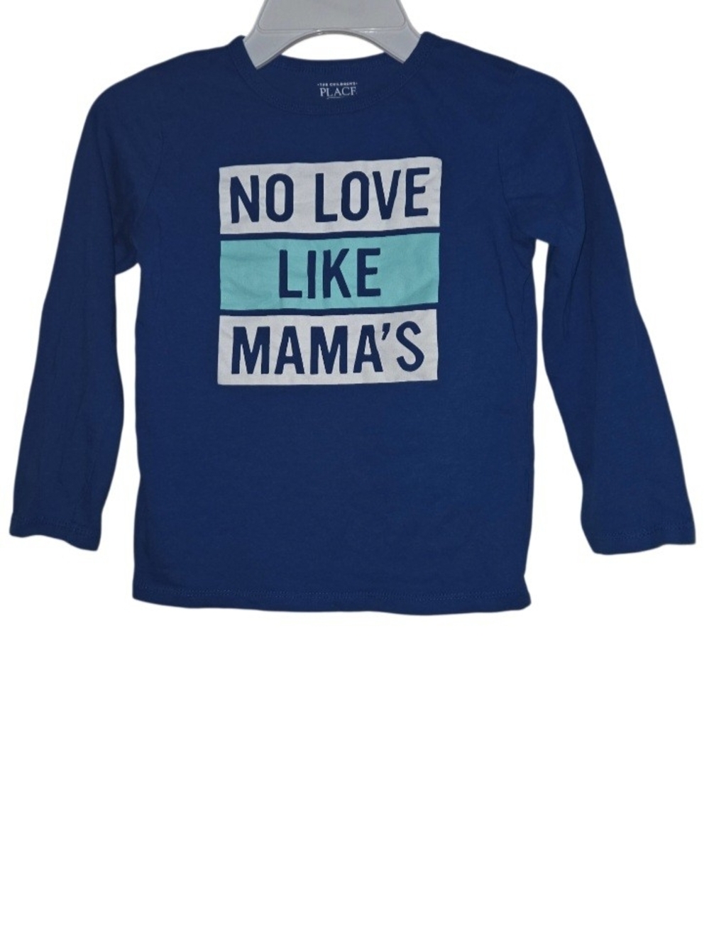The Children's Place  Long-Sleeve Tee with Aqua Accent "No Love Like Mama's"
